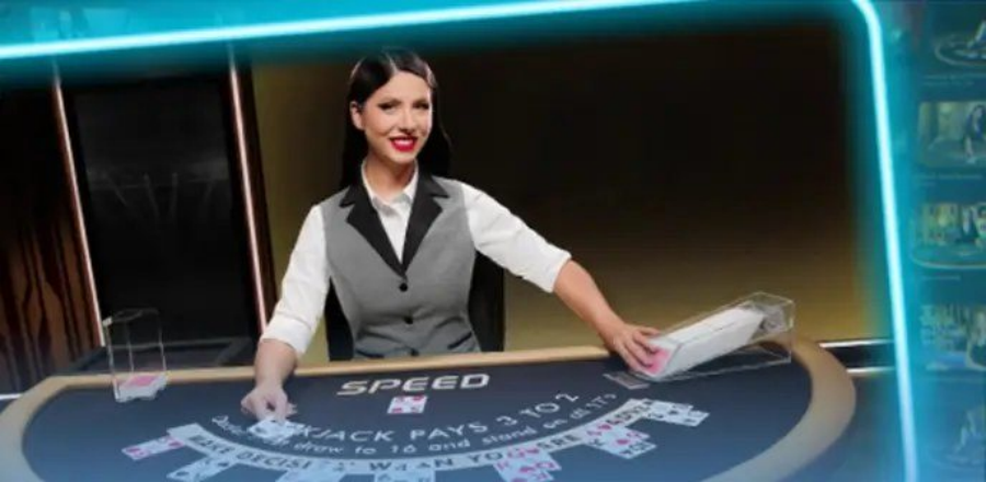Dealer thật tại bàn blackjack live minh họa casino online thay thế sòng bài