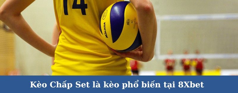 Vận động viên cầm bóng minh họa kèo bóng chuyền chấp set và tài xỉu từng set