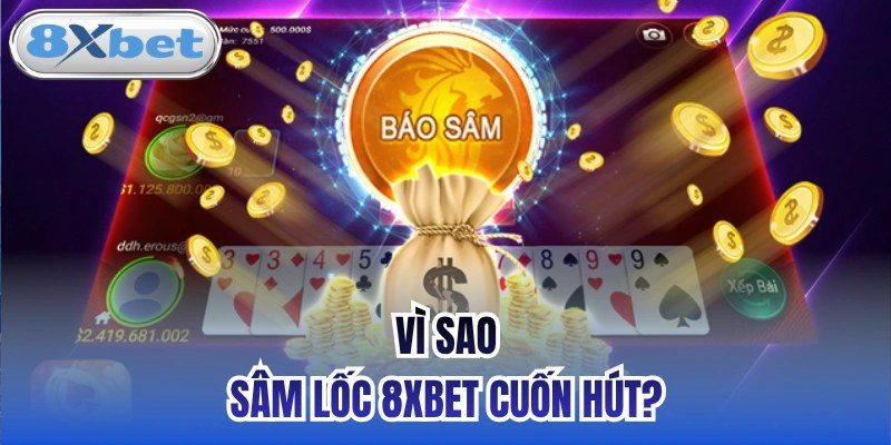 Biểu tượng báo sâm nổi bật giữa bàn chơi với tiền thưởng rơi xuống
