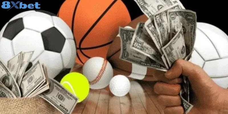 Bóng các môn thể thao và tiền mặt minh họa tiếng lóng trong từ điển cá độ