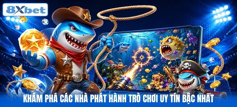 Các tựa game bắn cá online từ những nhà phát hành uy tín trong sảnh 8Xbet
